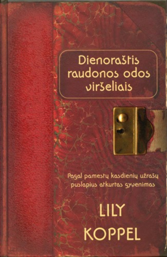 Dienoraštis raudonos odos viršeliais