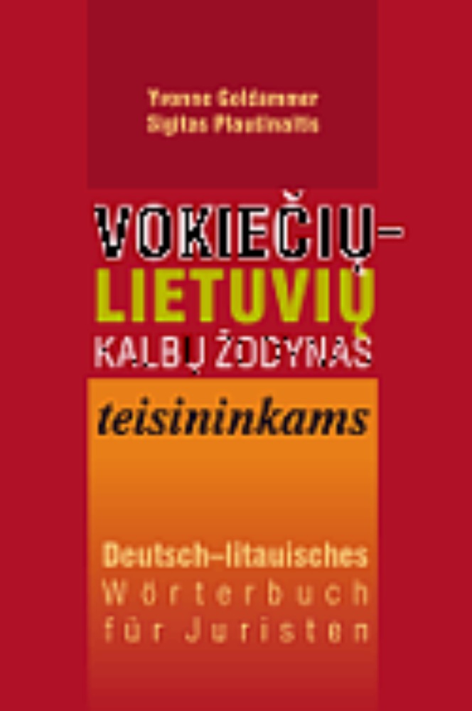 Vokiečių-lietuvių kalbų žodynas teisininkams