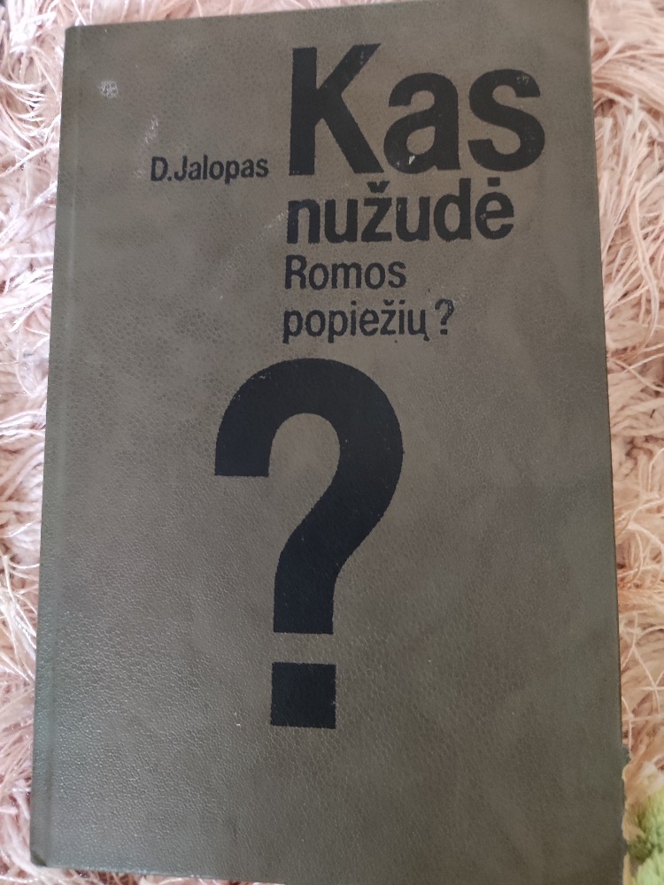 Kas nužudė Romos popiežių?