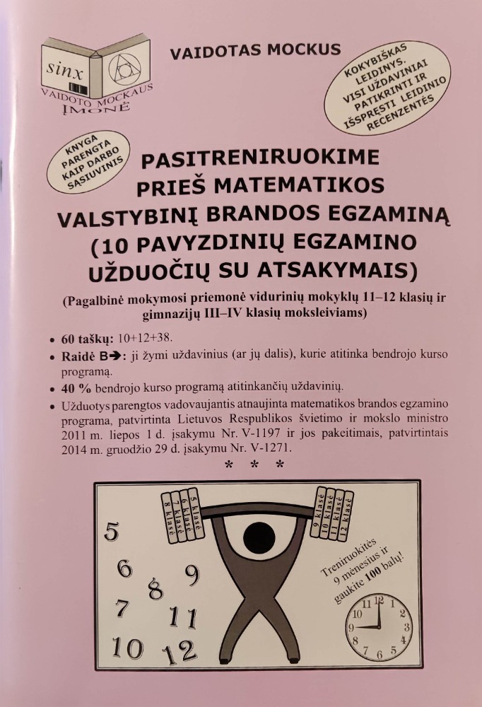 Pasitreniruokime prieš matematikos valstybinį brandos egzaminą 12 kl.