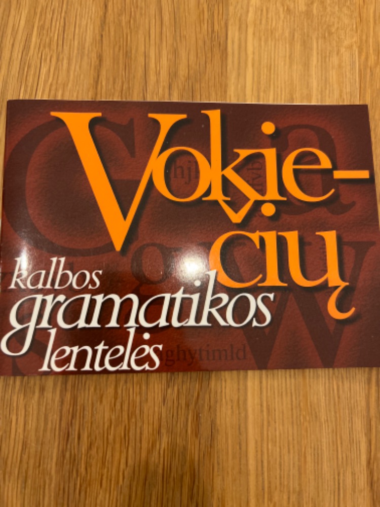 Vokiečių kalbos gramatikos lentelės