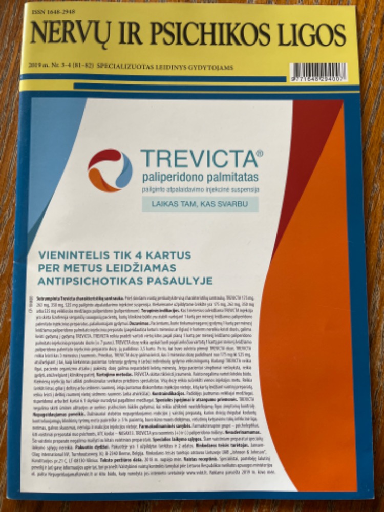 Nervų ir psichikos ligos 2019 nr.3-4