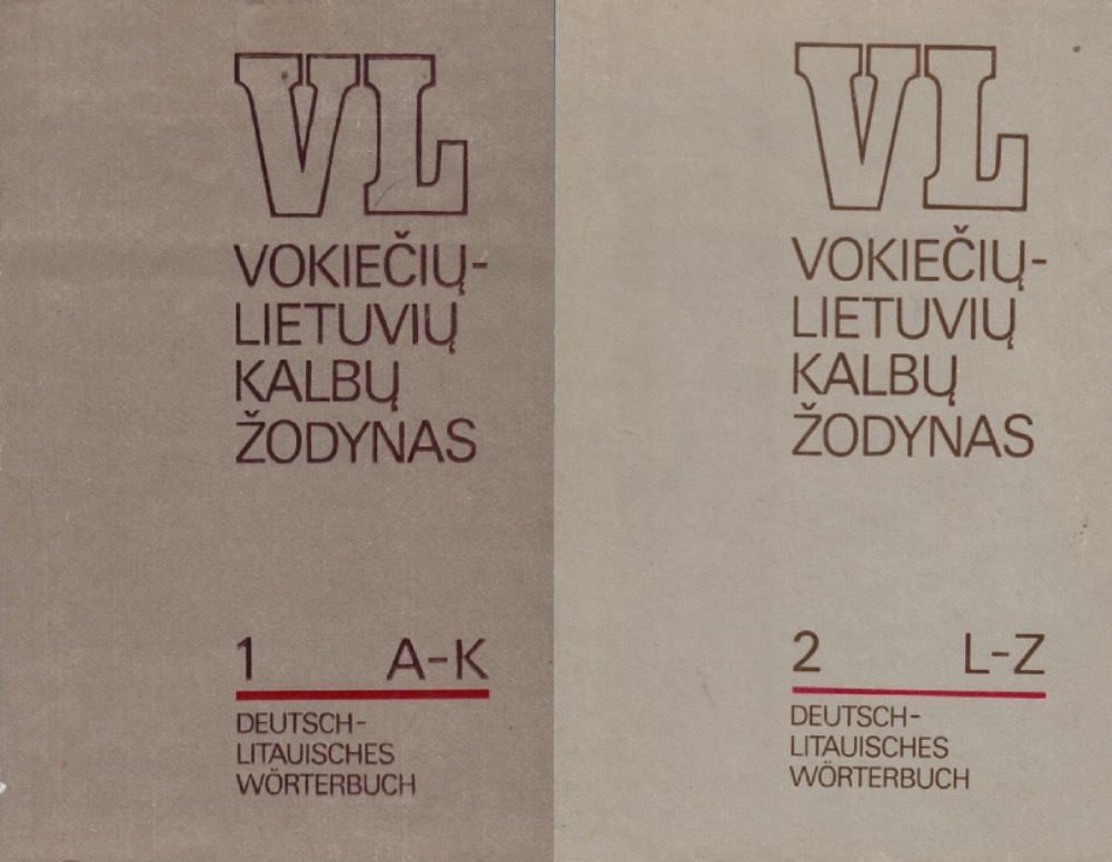 Vokiečių-lietuvių kalbų žodynas. I ir II tomai (A-K ir L-Z)