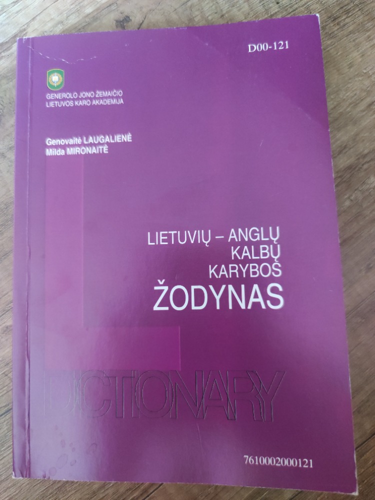 Lietuvi - Anglų kalbos karybos žodynas