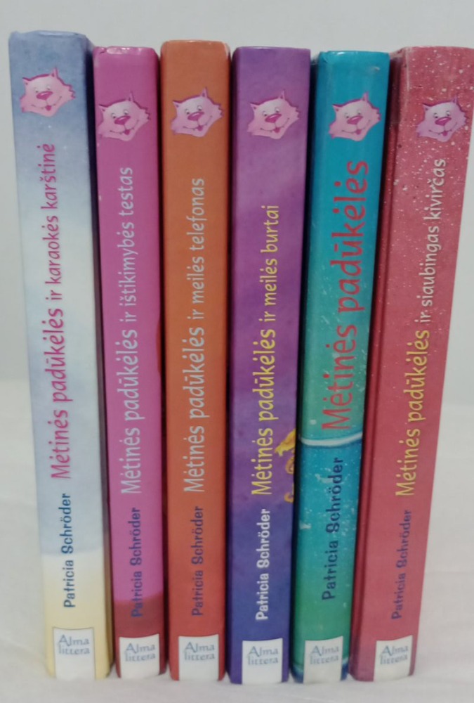 "Mėtinės padūkėlės" 1-6, knygų serija mergaitems 