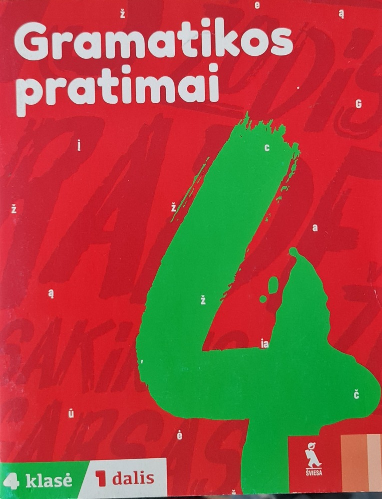 Gramatikos pratimai 4 klasei, 1 dalis