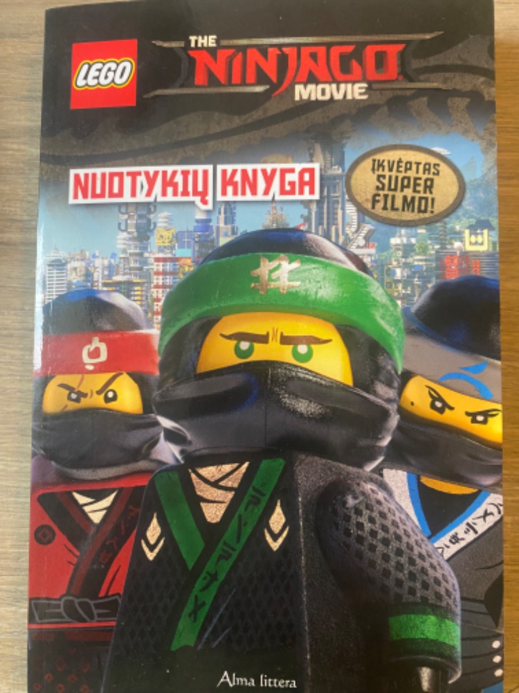 The Ninjago movie Nuotykių knyga