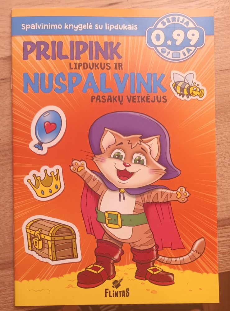 Prilipink lipdukus ir nuspalvink 