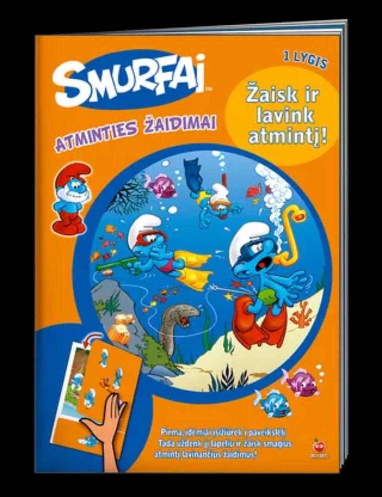 Smurfai. Atminties žaidimai Nr. 1