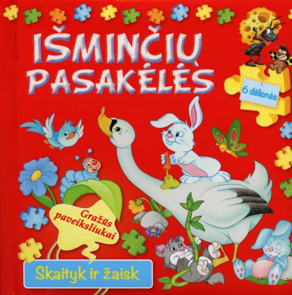 Išminčių pasakėlės. Skaityk ir žaisk. 6 dėlionės