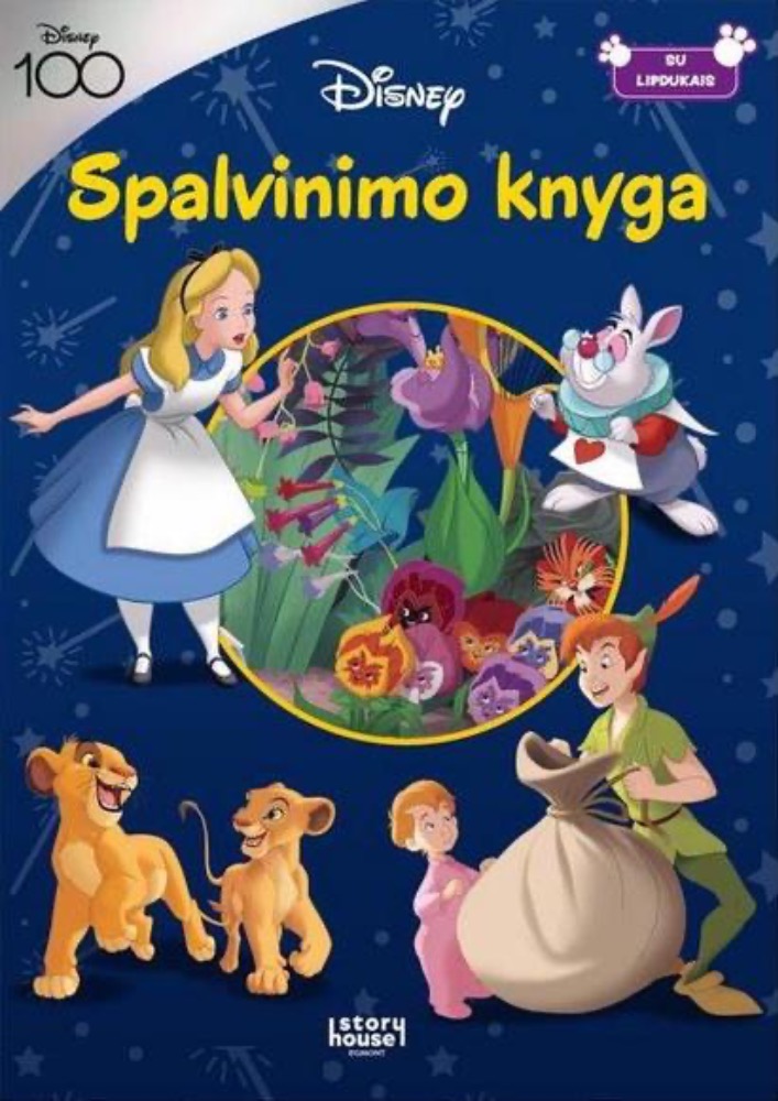 Disney. Spalvinimas su lipdukais