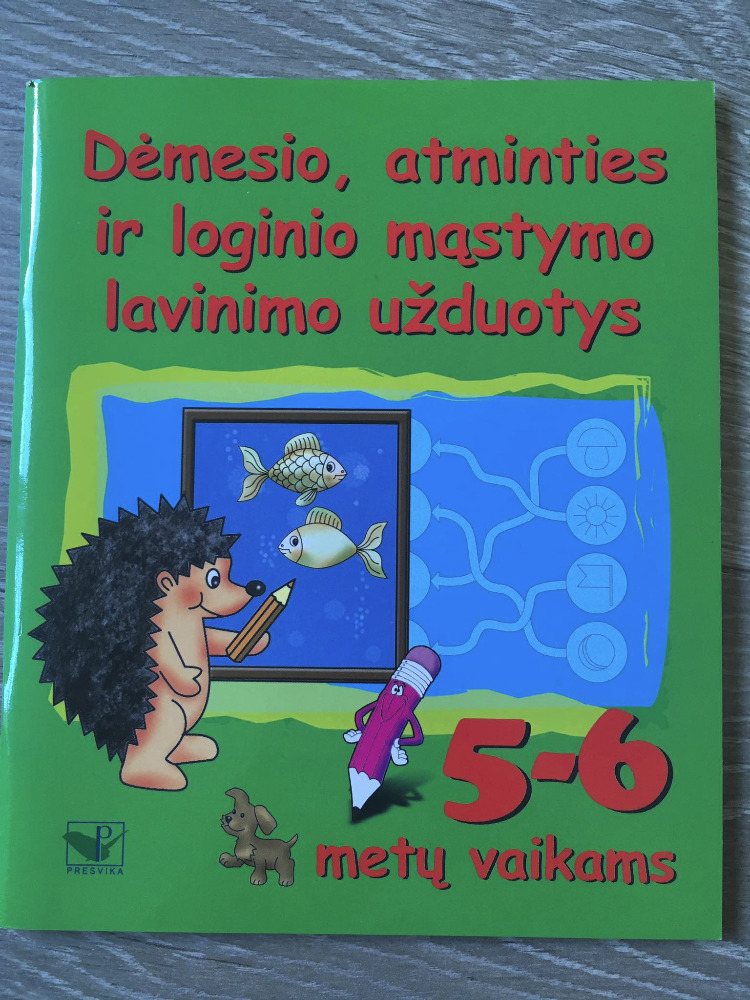 Dėmesio, atminties ir logivio mąstymo lavinimo užduotys 5-6 m.