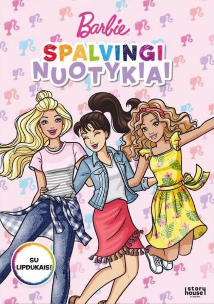 Barbė. Spalvingi nuotykiai. Spalvinimas su lipdukais