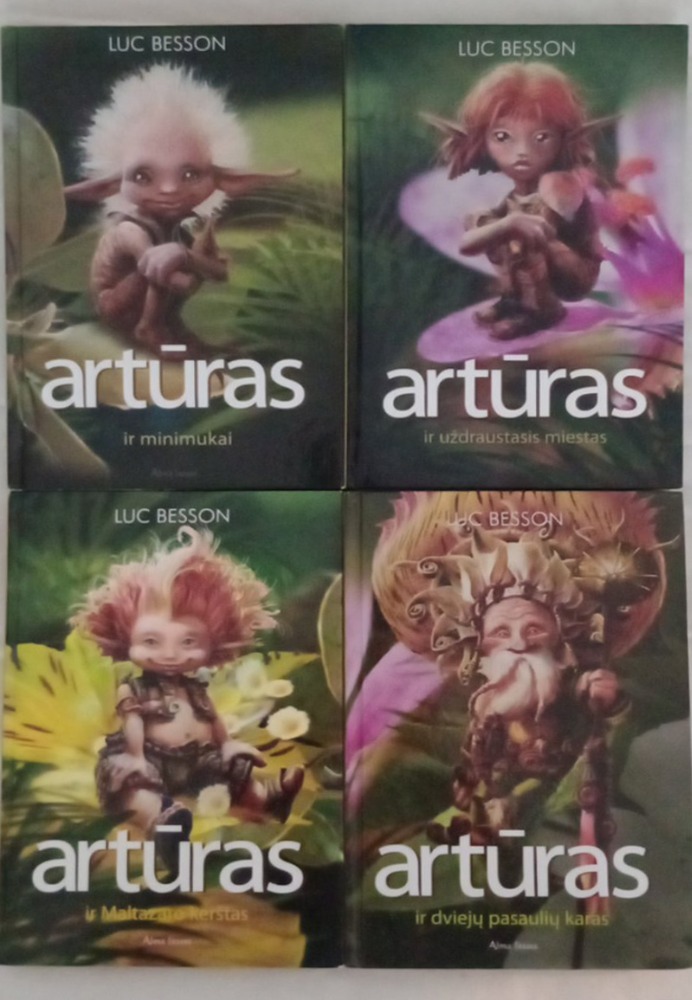 "Artūras ir..." Knygų serija 1-4