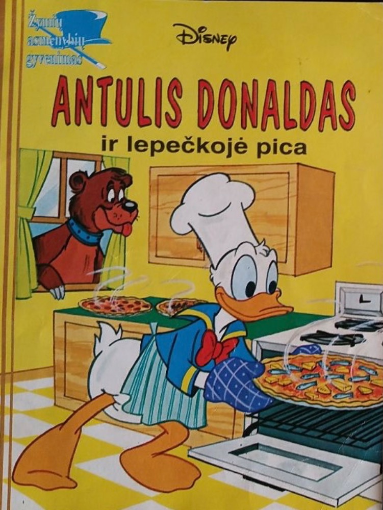 Antulis Donaldas ir lepečkojė pica