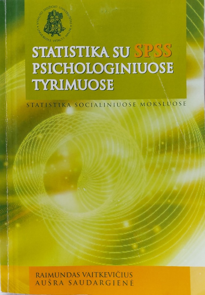 Statistika su SPSS psichologiniuose tyrimuose
