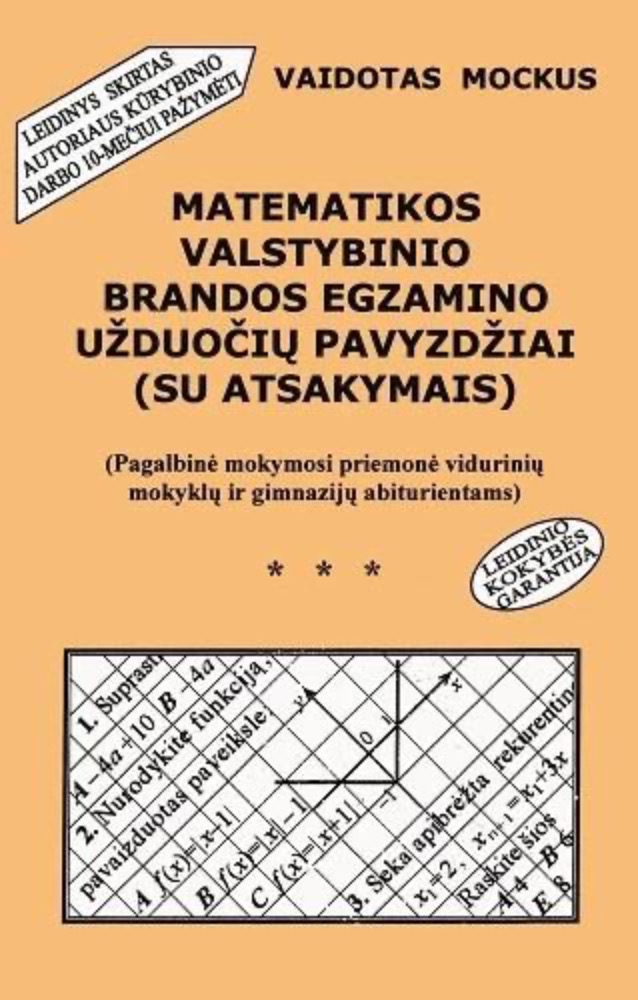 Matematikos valstybinio brandos egzamino užduočių pavyzdžiai (su atsakymais)