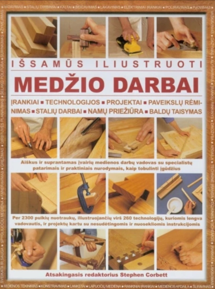 Išsamūs iliustruoti medžio darbai