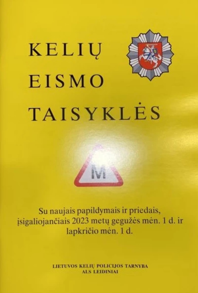 Kelių eismo taisyklės 2023