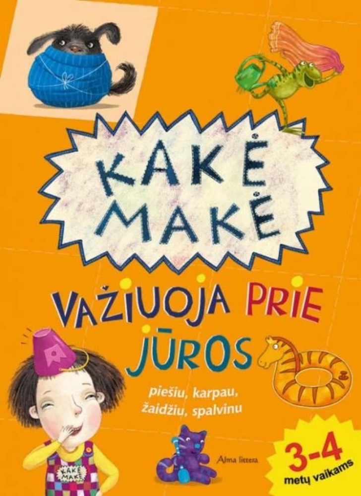 Kakė Makė važiuoja prie jūros. Užduotėlės vaikams