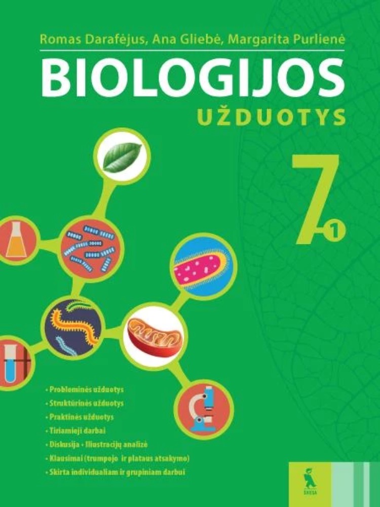 Biologijos užduotys 7 klasei. 1-asis sąsiuvinis