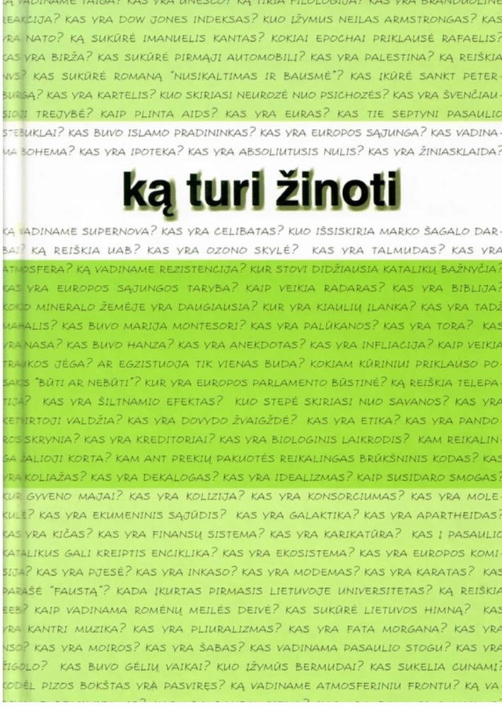 Ką turi žinoti