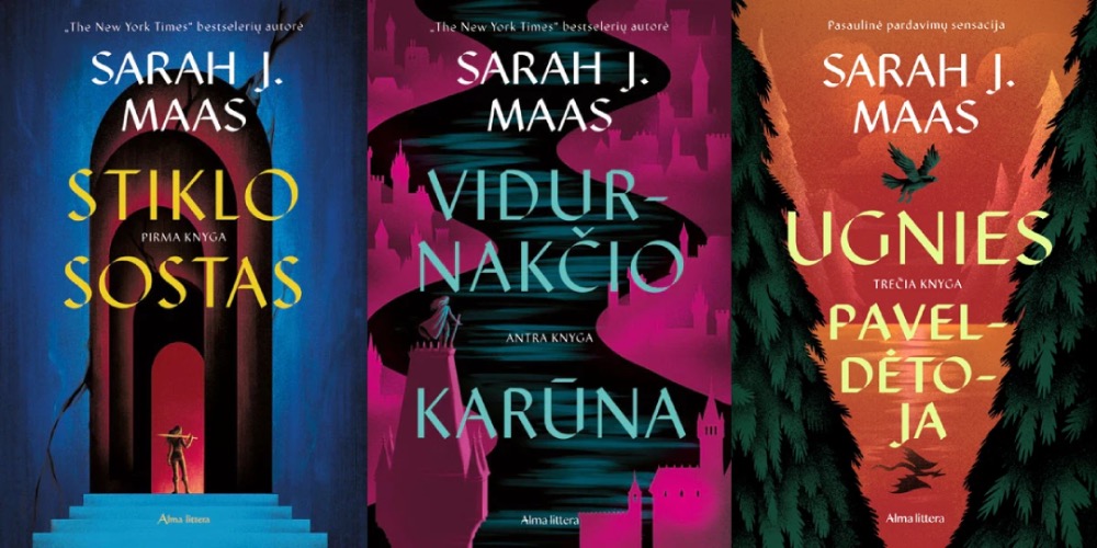 Sarah J. Maas 3 knygų serija „Stiklo sostas“