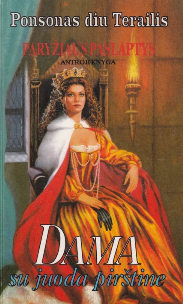 Dama su juoda pirštine