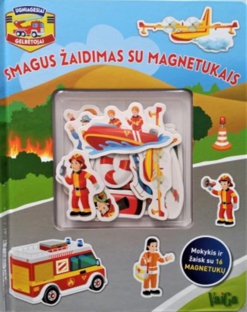 Ugniagesiai gelbėtojai. Smagus žaidimas su magnetukais