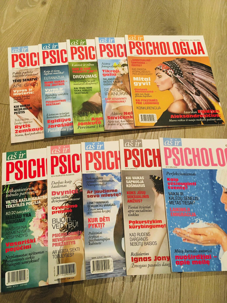 Aš ir psichologija - 2014 m. žurnalai