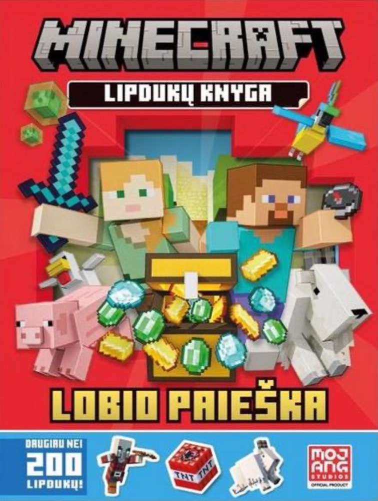 Minecraft. Lobio paieškos. Užduotėlės su lipdukais