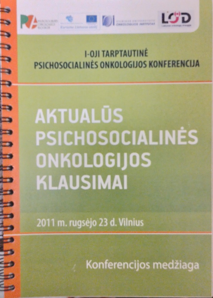 Aktualūs psichosocialinės onkologijos klausimai