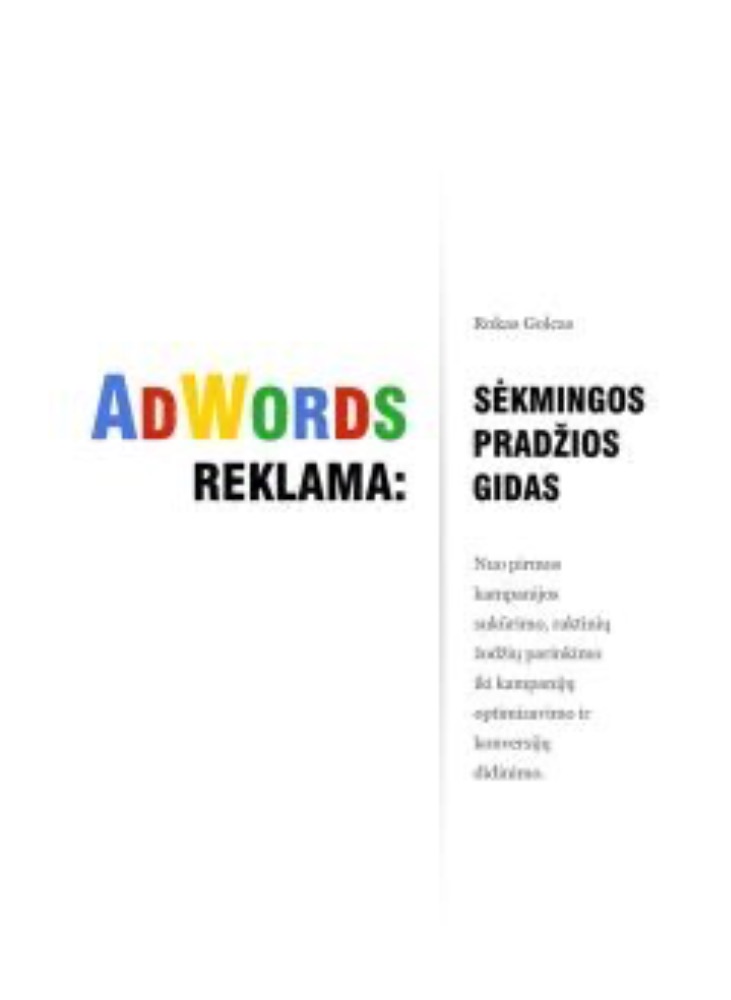 Adwords reklama: sėkmingos pradžios gidas