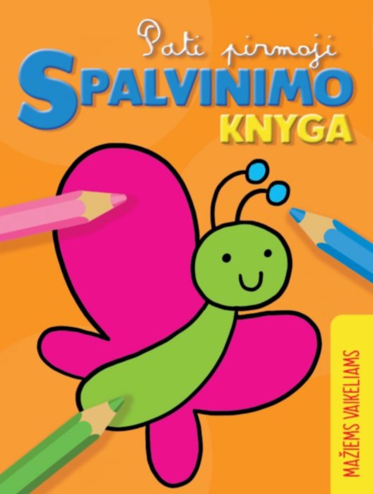 Pati pirmoji spalvinimo knyga. Drugelis