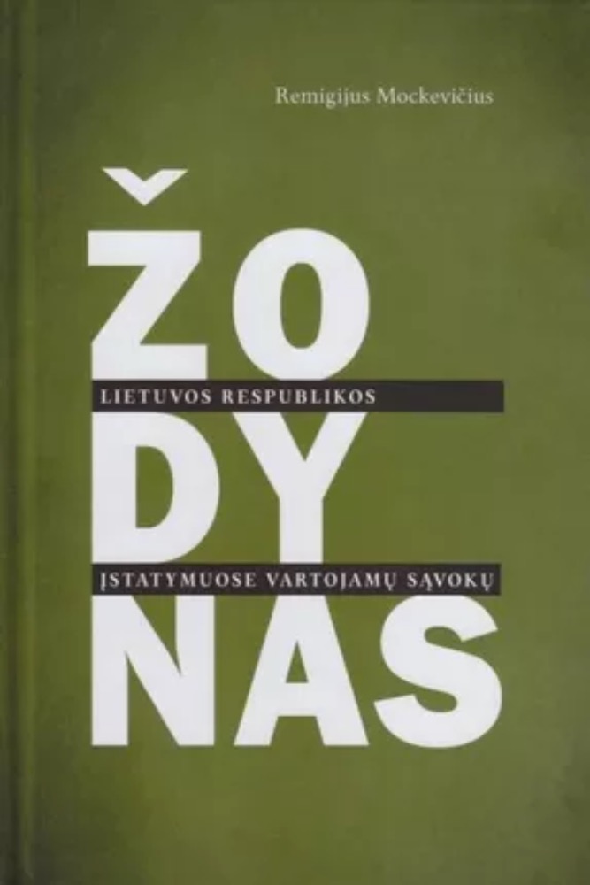 LR įstatymuose vartojamų sąvokų žodynas