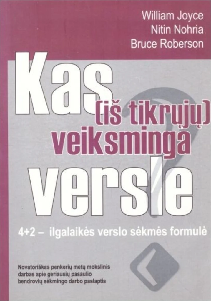 Kas iš tikrųjų veiksminga versle