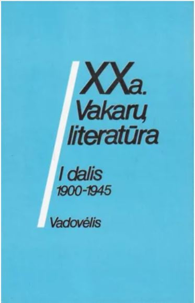 XX a. Vakarų literatūra