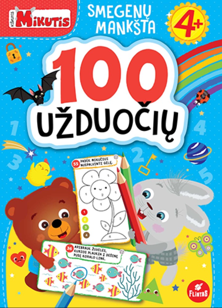 Kiškutis Mikutis. Smegenų mankšta. 100 užduočių