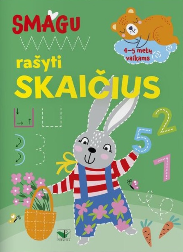Smagu rašyti skaičius. 4–5 metų vaikams