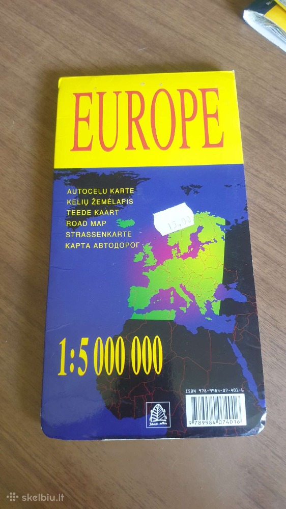 Europe. kelių žemėlapis