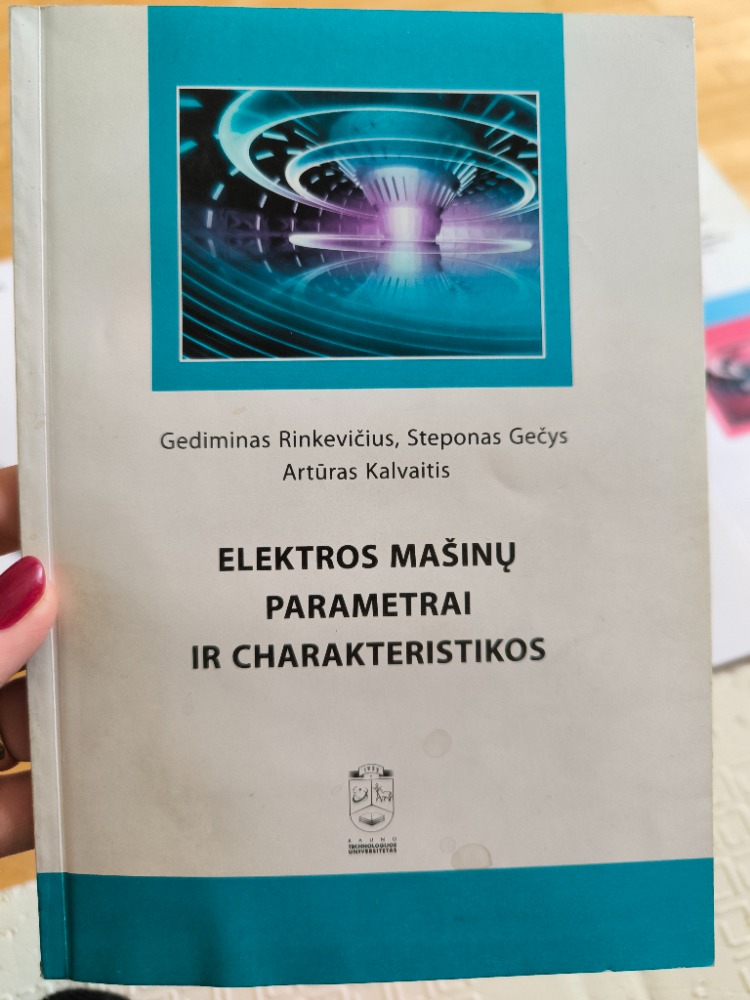 Elektros mašinų parametrai ir charakteristikos 
