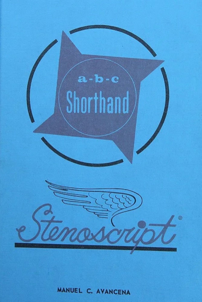 A B C Shorthand Stenoscript