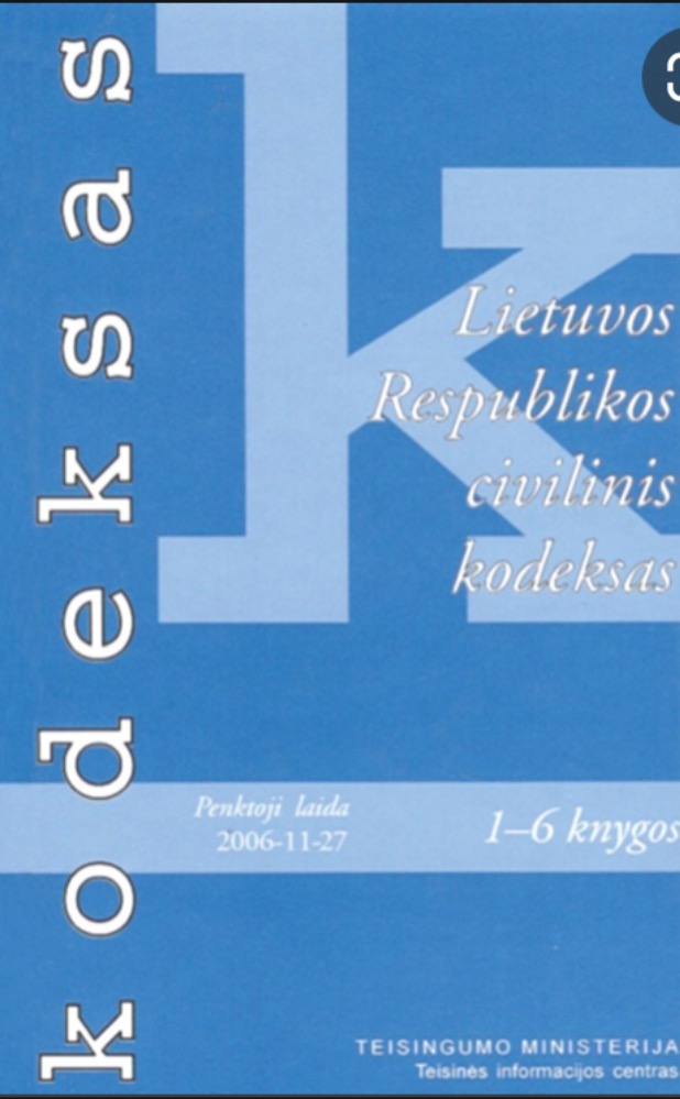 Lietuvos Respublikos civilinis kodeksas