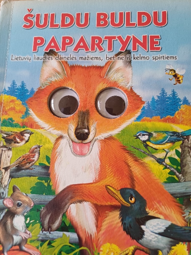 Šuldu buldu papartyne. Knygutė su akutėm