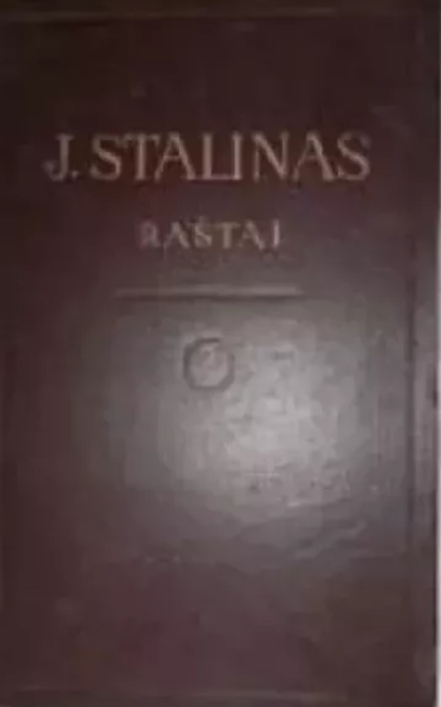 J. STALINAS RAŠTAI 1 TOMAS