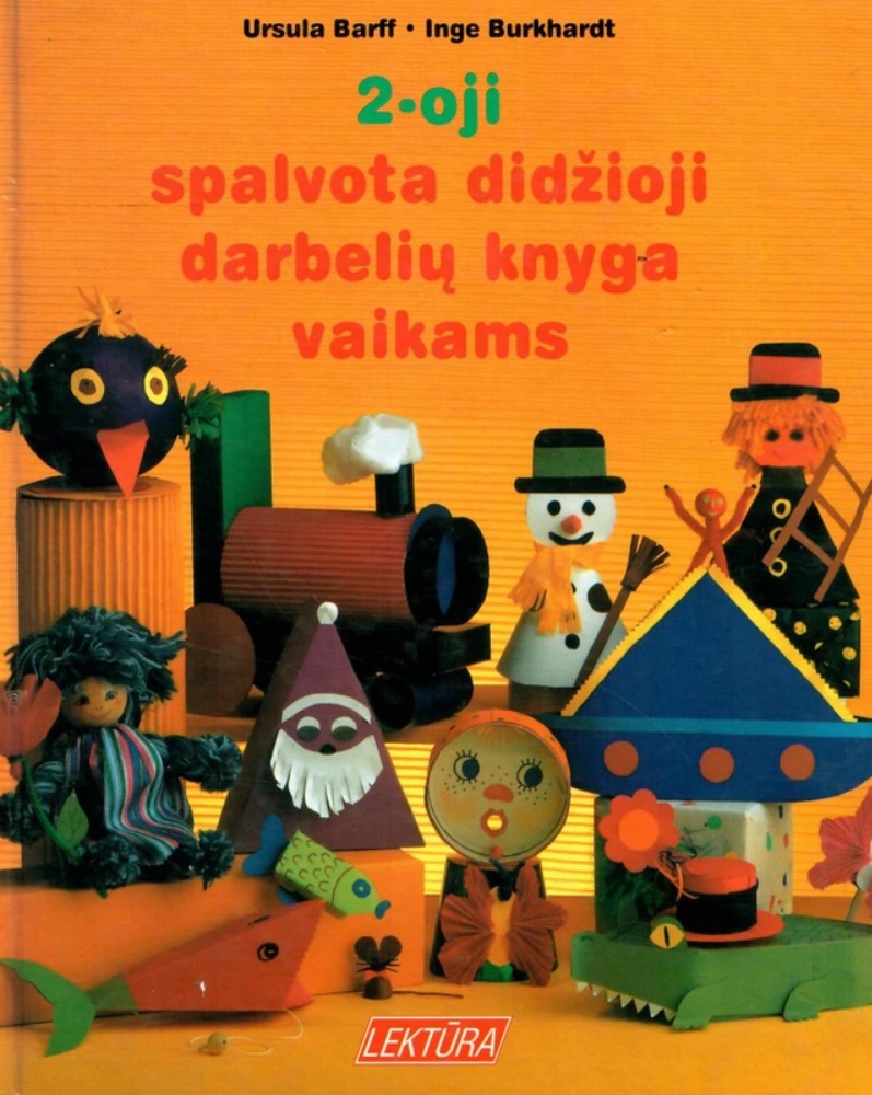 2-oji spalvota didžioji darbelių knyga vaikams