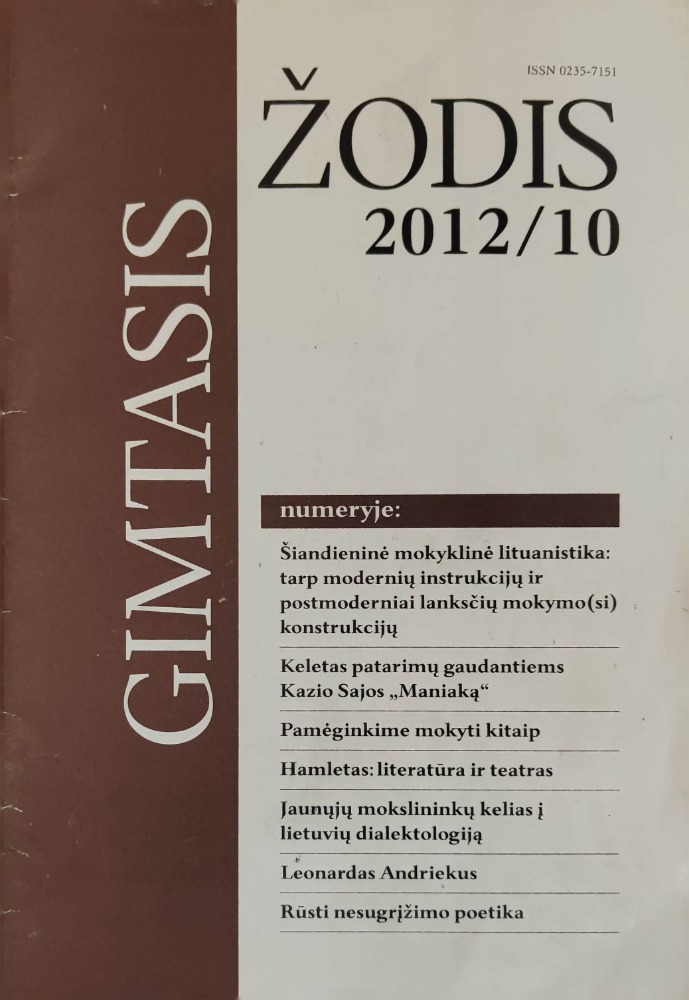 Gimtasis žodis 2012/10