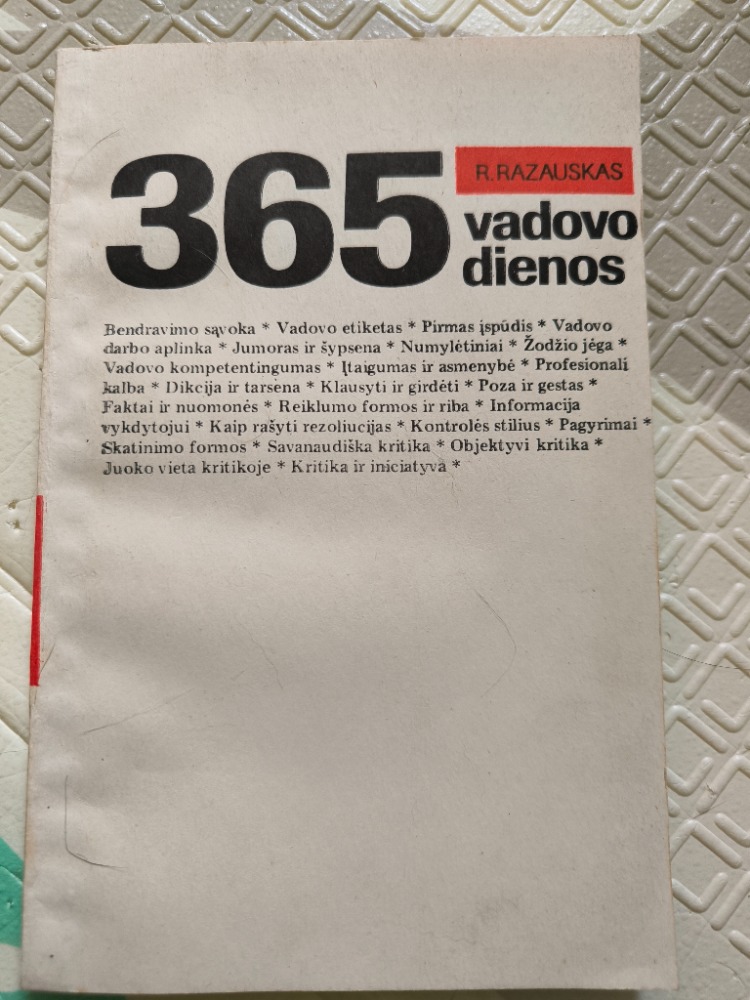 365 vadovo dienos