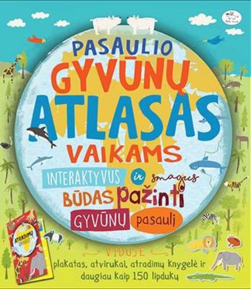 Pasaulio gyvūnų atlasas vaikams