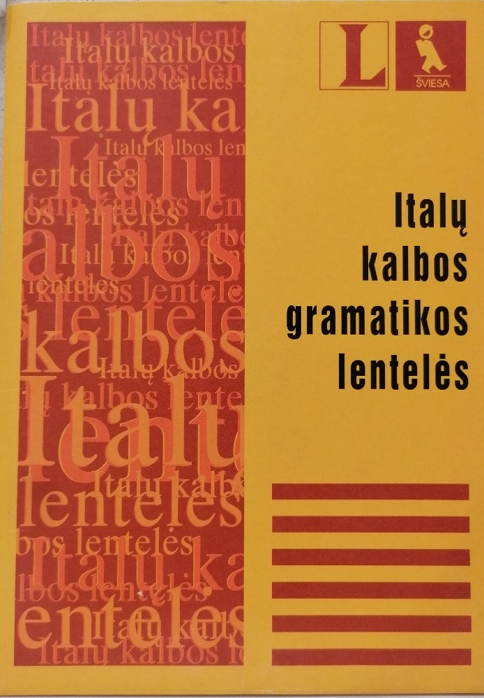 Italų kalbos gramatikos lentelės
